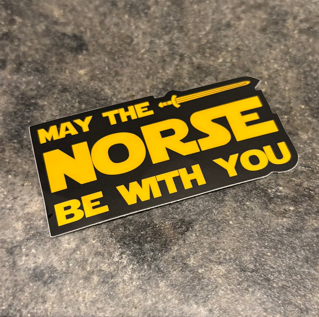 May the Norse be With You Sticker